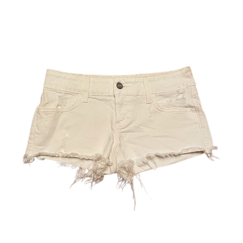SIWY white denim shorts size 25